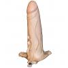 Фаллоимитатор поясной каркасный пустотелый длина 18.0 см