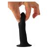 Фаллоимитатор-массажер Premium Silicone Dildo black длина 12.0 см