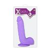 Фаллоимитатор-массажер XSKIN 8 TPR DONG PURPLE цвет фиолетовый цена 3600 руб