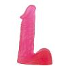 Гелевый фаллоимитатор с мошонкой X Skin 13 см цвет розовый цена 1729 руб
