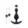 Массажер для анальной стимуляции Anal Adventures Platinum цвет черный цена 1811 руб