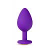 Массажер для анальной стимуляции Bling Plug Medium цена 1547 руб