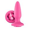 Массажер для анальной стимуляции Glams Pink Gem цвет розовый цена 3031 руб