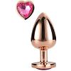 Массажер для анальной стимуляции из металла Gleaming Love Rose Gold Plug Small цвет розовый цена 1404 руб