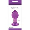 Массажер для анальной стимуляции из стекла Crystal Medium Purple длина 7.6 см