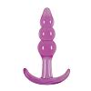 Массажер для анальной стимуляции Jelly Rancher T-plug Ripple Purple цвет фиолетовый цена 1476 руб