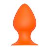 Массажер для анальной стимуляции Orange Plug With Suction Cup 12см цвет оранжевый цена 2315 руб