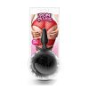 Массажер для анальной стимуляции Pom Plugs Fur Pom Pom Black цвет черный цена 2280 руб