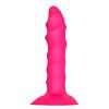 Массажер для анальной стимуляции Twisted Plug With Suction Cup цвет розовый цена 2828 руб