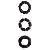 Набор черных эрекционных колец разного диаметра