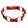 Ошейник с кольцами Х белый цвет красный цена 700 руб