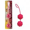 Шарики вагинальные Duo Balls Silicone Red цвет розовый цена 1096 руб