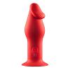 Вибратор для анальной стимуляции 5inch Rechargeable Buttplug на присоске цвет красный цена 4124 руб