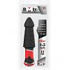 Вибромассажер - фаллоимитатор Bootyful Ridged Vibe Black длина 11.0 см