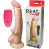 Вибромассажёр REAL Standard с выносным блоком из Киберкожа