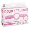 Вибромассажер-фаллоимитатор Neon Double Trouble Pink цвет розовый цена 3079 руб
