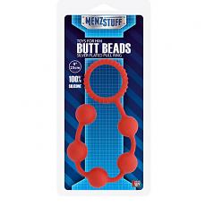 Анальная цепочка Menzstuff butt beads red