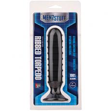 Анальный массажер Menzstuff ribbed torpedo dong 6inch blk