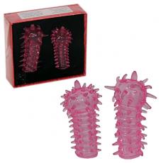 Две насадки на пенис French Stretchable Sleeve Pink