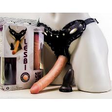 Фаллоимитатор неоскин с поясом Harness ( коробка - LESBIAN SERIES )