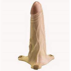 Фаллоимитатор поясной каркасный пустотелый