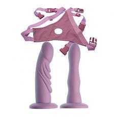 Фаллоимитатор с креплением на поясе розовый Ultimate Twin strap-on