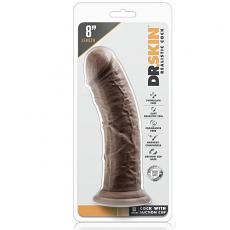 Фаллоимитатор-массажер DrSkin Dark 8inch
