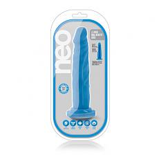 Фаллоимитатор-массажер Neo 7.5inch Dual Density Cock Neon Blue