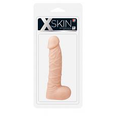 Фаллоимитатор-массажер X-Skin 7 pvc dong - flesh