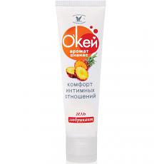 Гель-Любрикант О`кей аромат Ананас туб пластиковый 50г