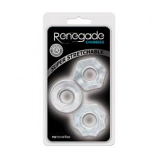 Клиторальный стимулятор-кольцо в наборе Renegade Chubbies Clear