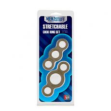 Клиторальный стимулятор-кольцо в наборе Stretchable Cock Ring Set