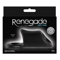 Клиторальный стимулятор-насадка Renegade Soft Cage Black