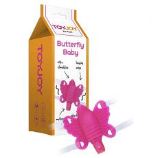Клиторальный вибратор-бабочка Butterfly Baby Pink