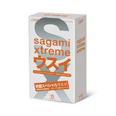 Латексные ультратонкие презервативы Sagami Xtreme 15