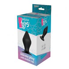 Массажер для анальной стимуляции Black Plug With Suction Cup