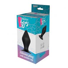 Массажер для анальной стимуляции Black Plug With Suction Cup