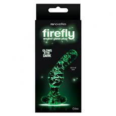 Массажер для анальной стимуляции из стекла Firefly Glass Angled Plug Clear