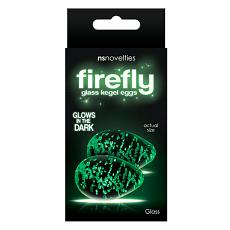 Массажер для анальной стимуляции из стекла Firefly Glass Kegel Eggs Clear