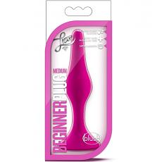 Массажер для анальной стимуляции Luxe Beginner Plug Medium, Pink
