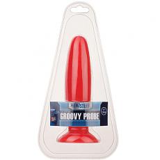 Массажер для анальной стимуляции MENZSTUFF GROOVY PROBE RED