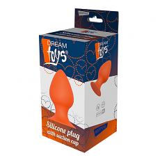 Массажер для анальной стимуляции Orange Plug With Suction Cup 13см
