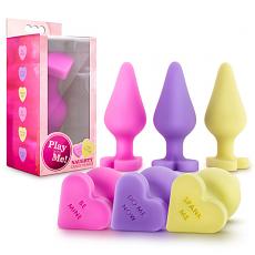 Массажер для анальной стимуляции Play With Me Candy Heart Be Mine Pink