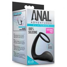 Массажер для анальной стимуляции с эрекционным кольцом Anal Adventures Platinum