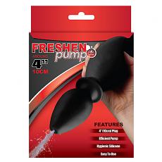 Массажер для анальной стимуляции с функцией душа Freshen Pump Black 4inch