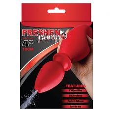 Массажер для анальной стимуляции с функцией душа Freshen Pump Red 4inch