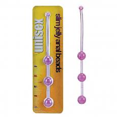 Массажер для анальной стимуляции  SLIM JELLY ANAL BEAD