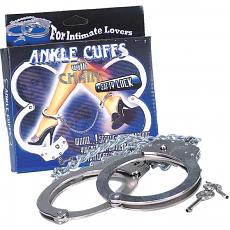 Металлические манжеты на лодыжки с цепочкой Под запретом