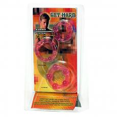 Набор эрекционных колец Get Hard Pink