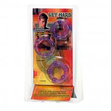 Набор эрекционных колец Get Hard Purple